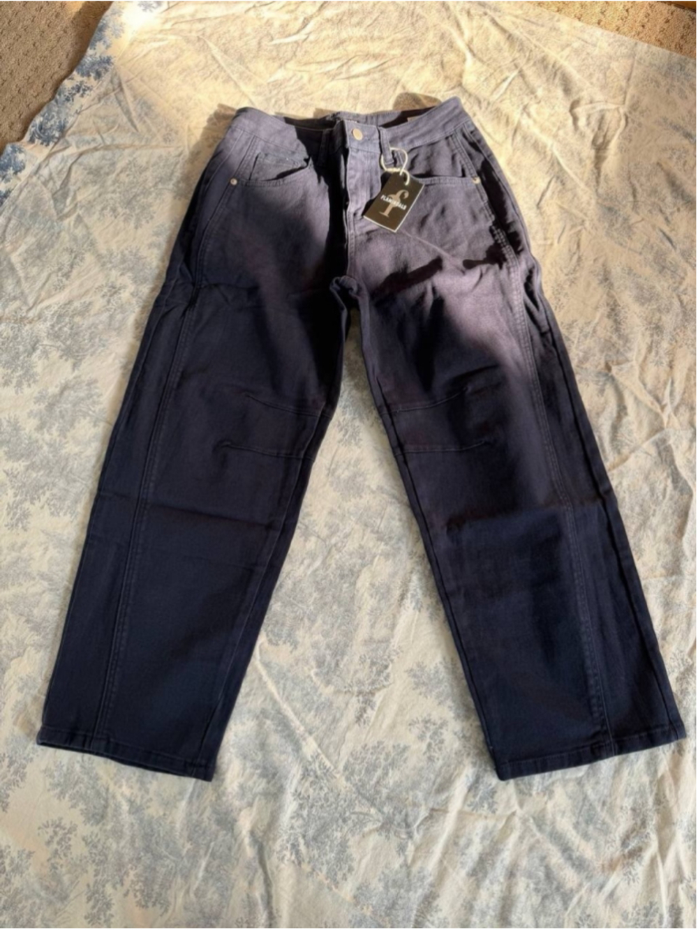 Flamingals Straight Leg Low Rise Barrel Pants M
